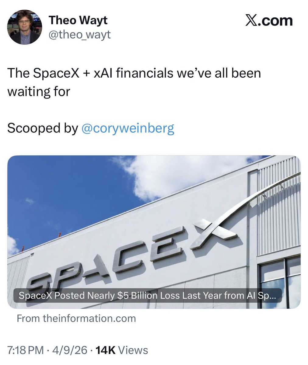 S&amp;P needs to immediately announce that there will be no special, expedited inclusion of SpaceX.

Index fund investors should not be exposed to money-losing Ponzis where new investors bail out earlier investors.
