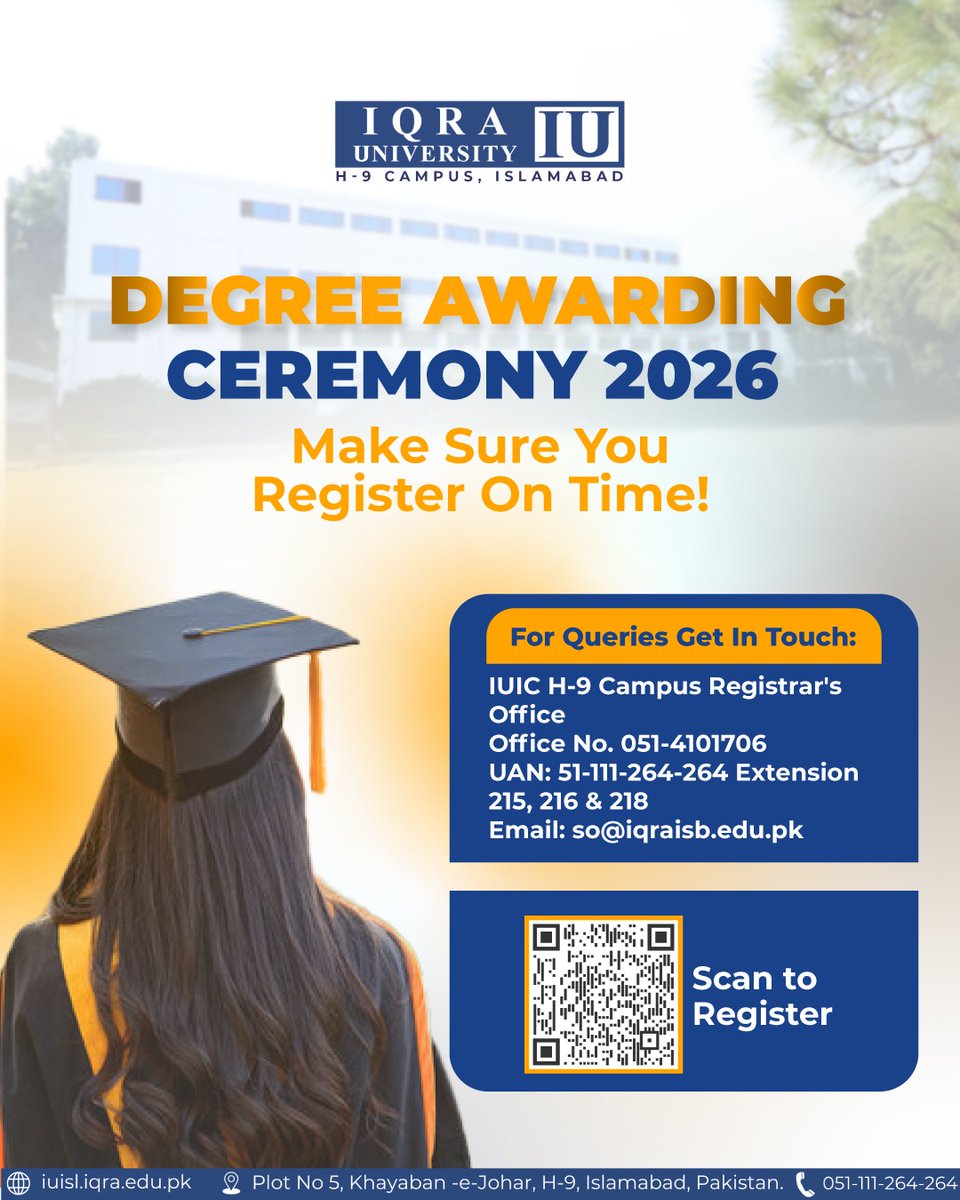Iqra University, Islamabad Campus tweet media