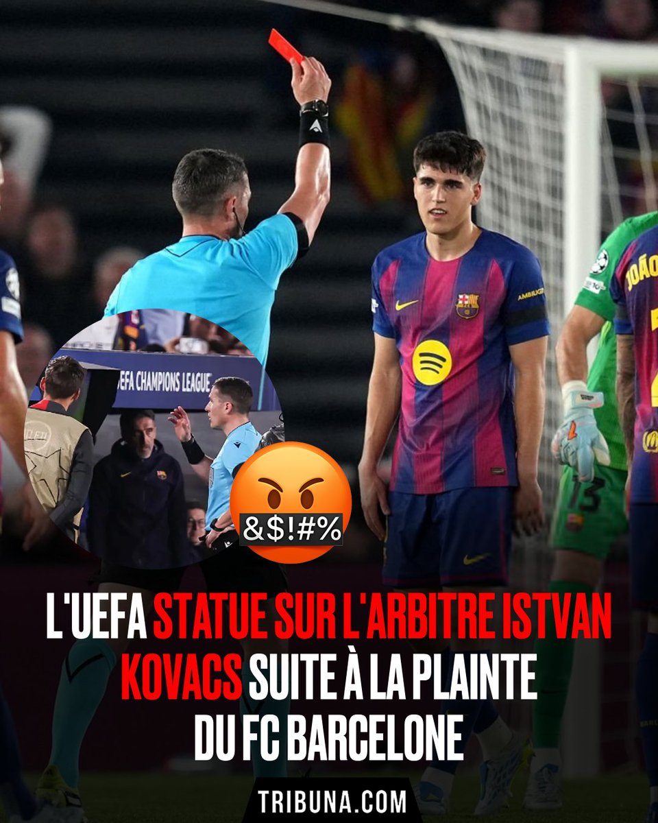 SparkmaxSport's tweet photo. L'UEFA a rendu justice au FC Barcelone - une grosse décision prise pour l'arbitre du match contre l'Atletico Madrid
PLUS de détails en commentaire
https://t.co/AXaOGC5ari https://t.co/XcaHpigRF1
