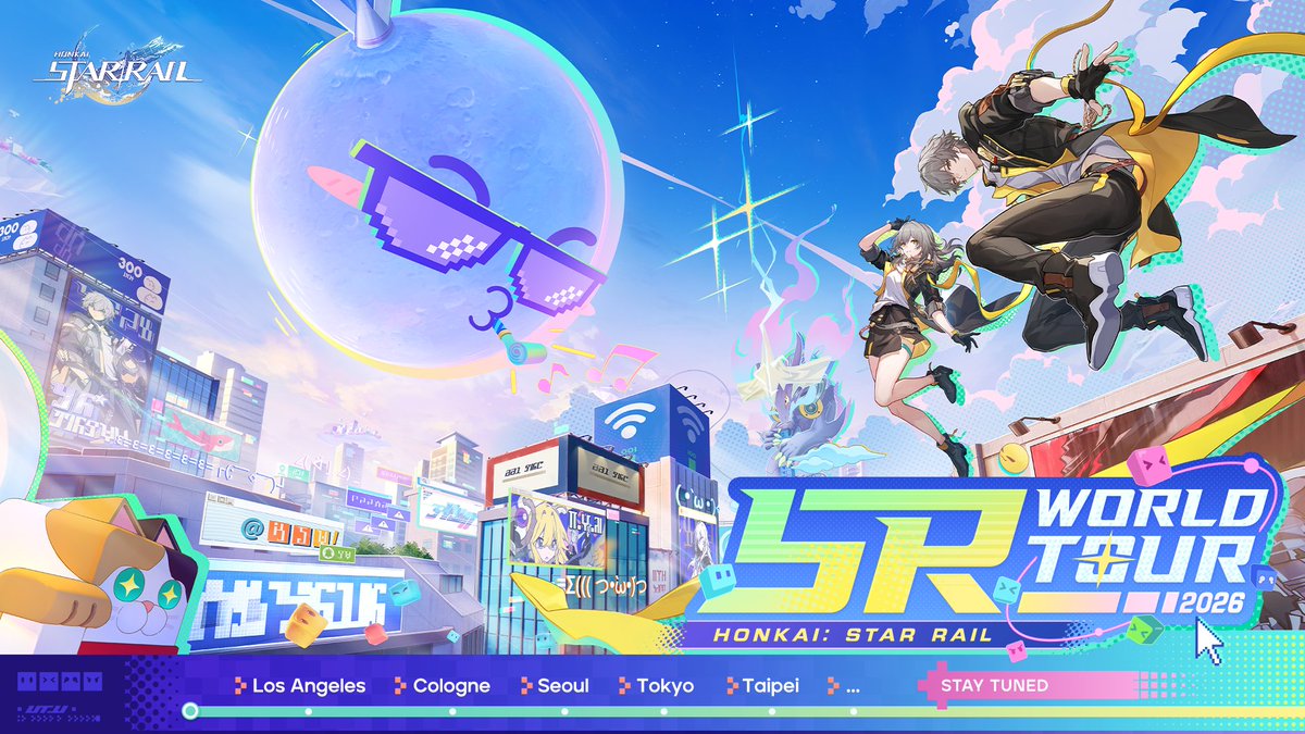 The Honkai: Star Rail 2026 World Tour Exhibition is about to depart!

Please check the Honkai: Star Rail 2026 global exhibition itinerary — the next stop is the highly anticipated "Planarcadia"!
Are you ready to embrace brand-new surprises and adventures? The Express is about to