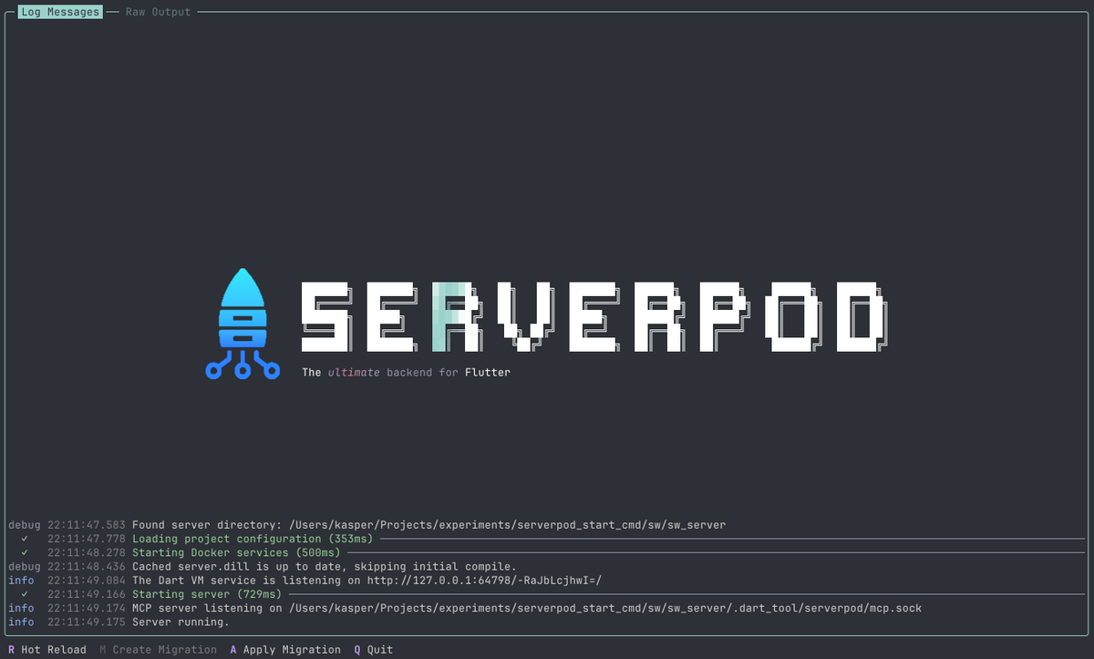 Serverpod 🚀 tweet media