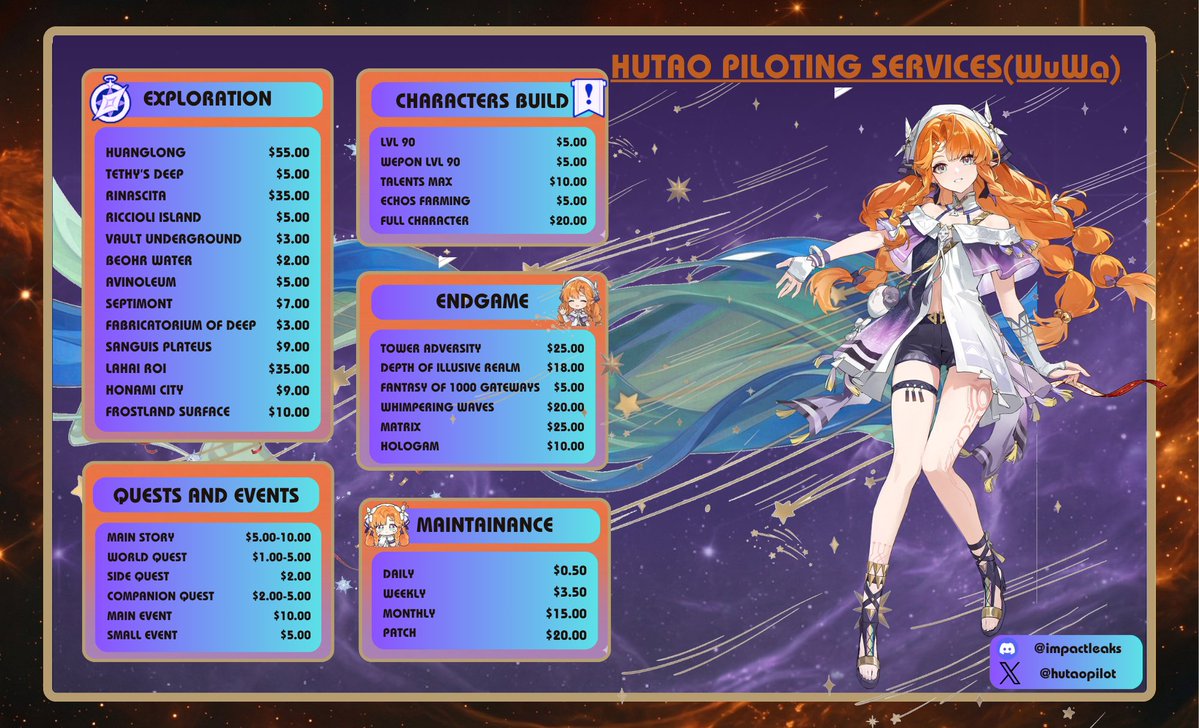 👻Hu Tao👻 | genshin hsr zzz wuwa pilot tweet media