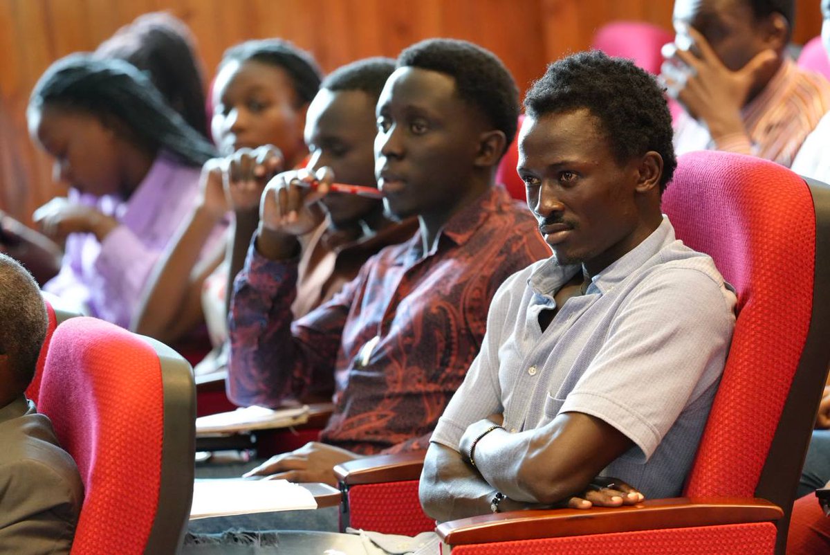 umu_nkozi's tweet image. Happening now at @umu_nkozi — the NSSF Career Expo.

The DVC, Rev. Dr. Christopher. B. Mukidi reminds students:
Academic knowledge is not enough. Soft skills, how you communicate, present, and carry yourself, can make or break your career.

#NSSFCareerExpo #CareerReadiness