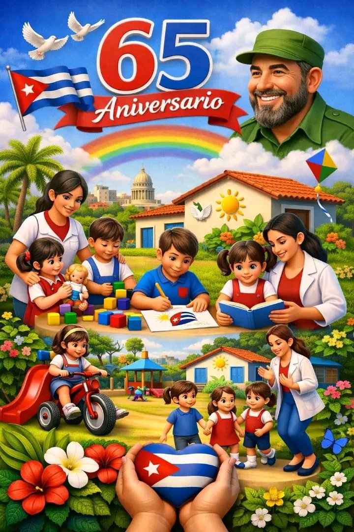 El aniversario 65 de las instituciones de la Primera Infancia en Cuba constituye una celebración de amor, entrega y compromiso con el futuro. 

#TercerFrente #SantiagoDeCuba #LaPrimeraInfanciaImporta
#dgetercerfrente