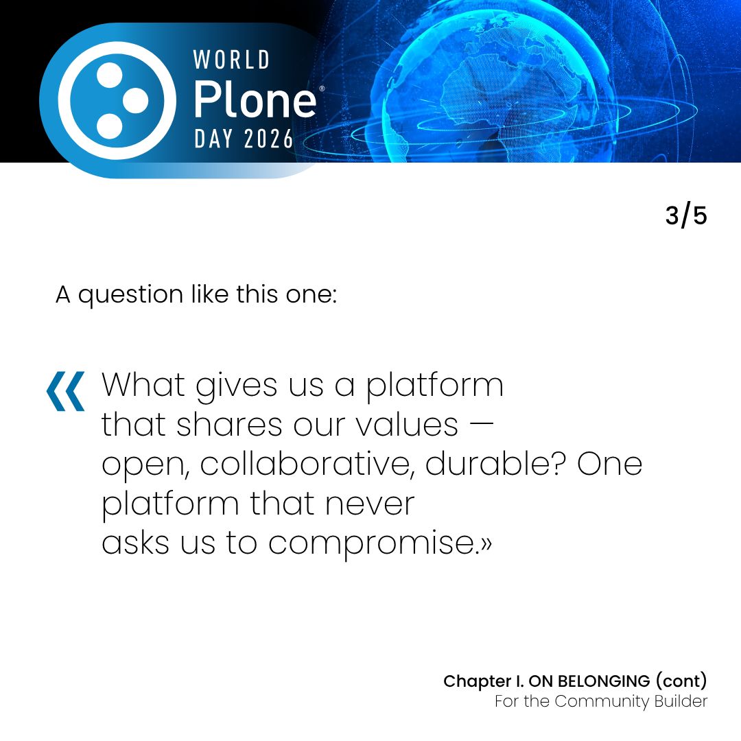Plone CMS tweet media
