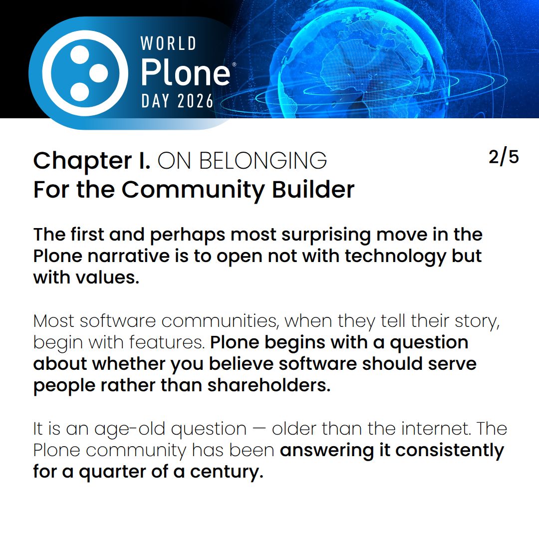 Plone CMS tweet media