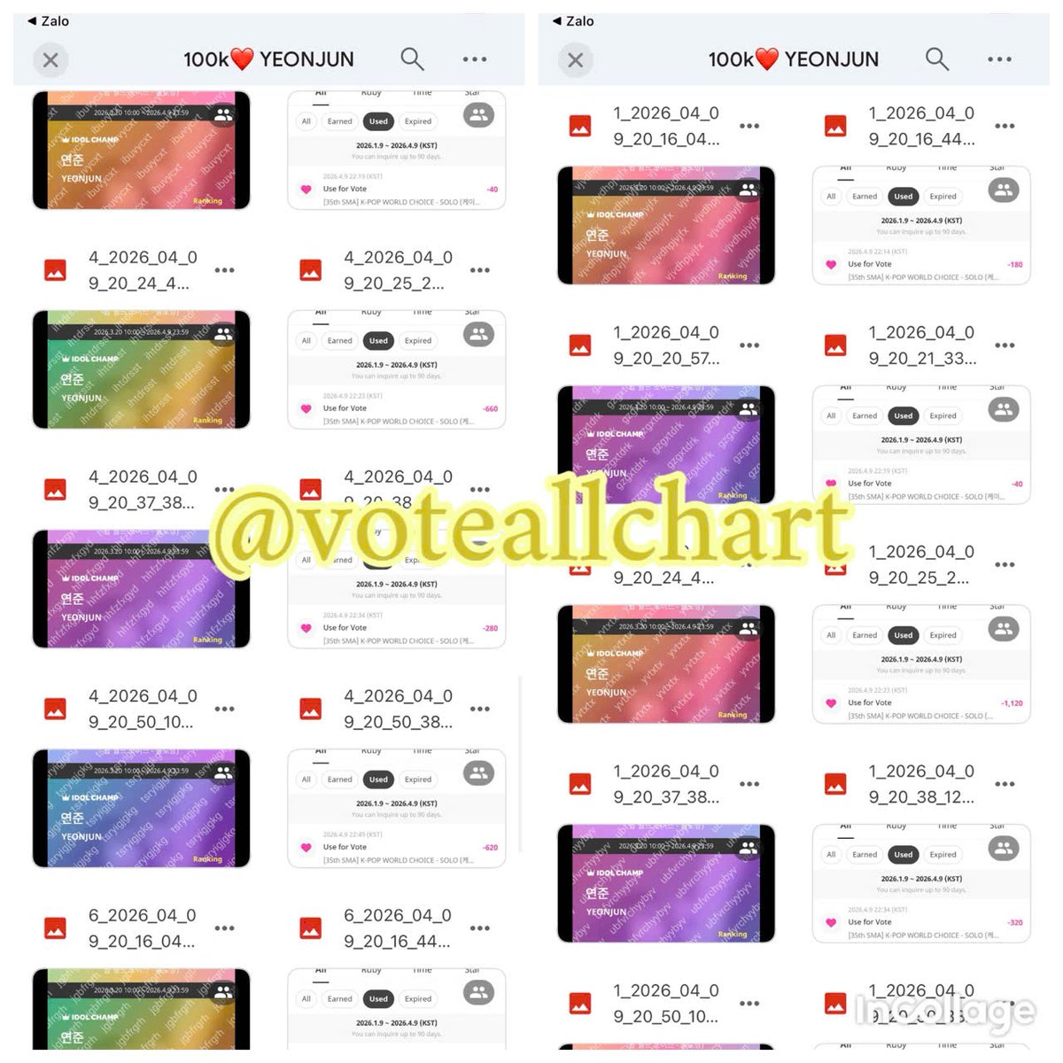 🎀VoteAllchart🎀 tweet media