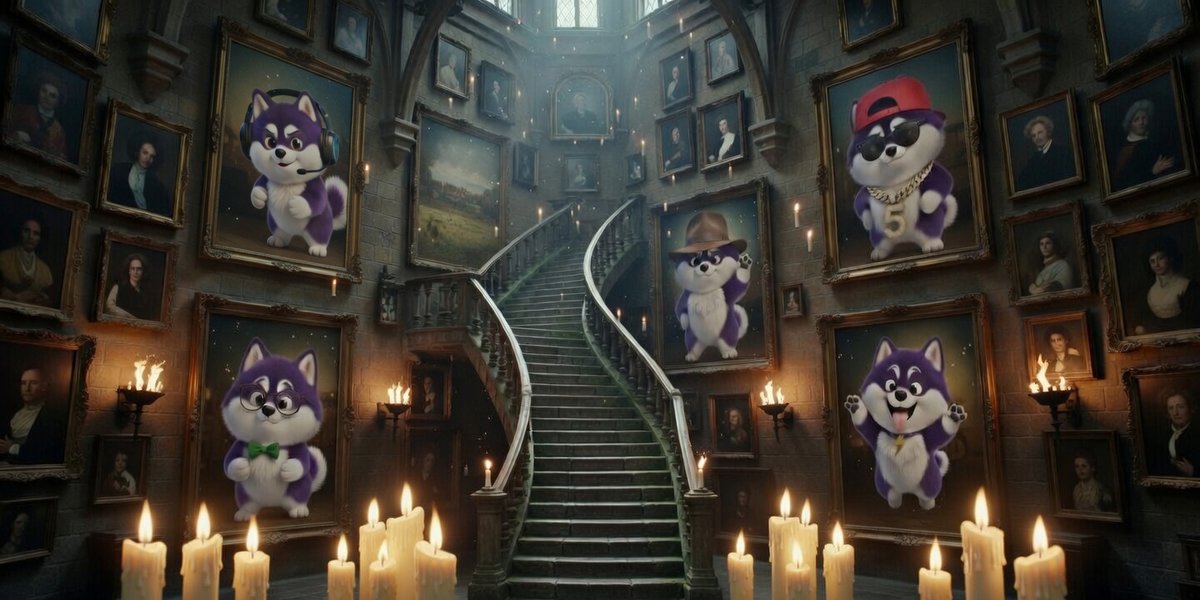 RealPurplePP's tweet photo. POMS’ blockchain magic is so legendary, Hogwarts immortalized them with their own murals.

Stay pudgy, my friends. https://t.co/QexGSyIl3A