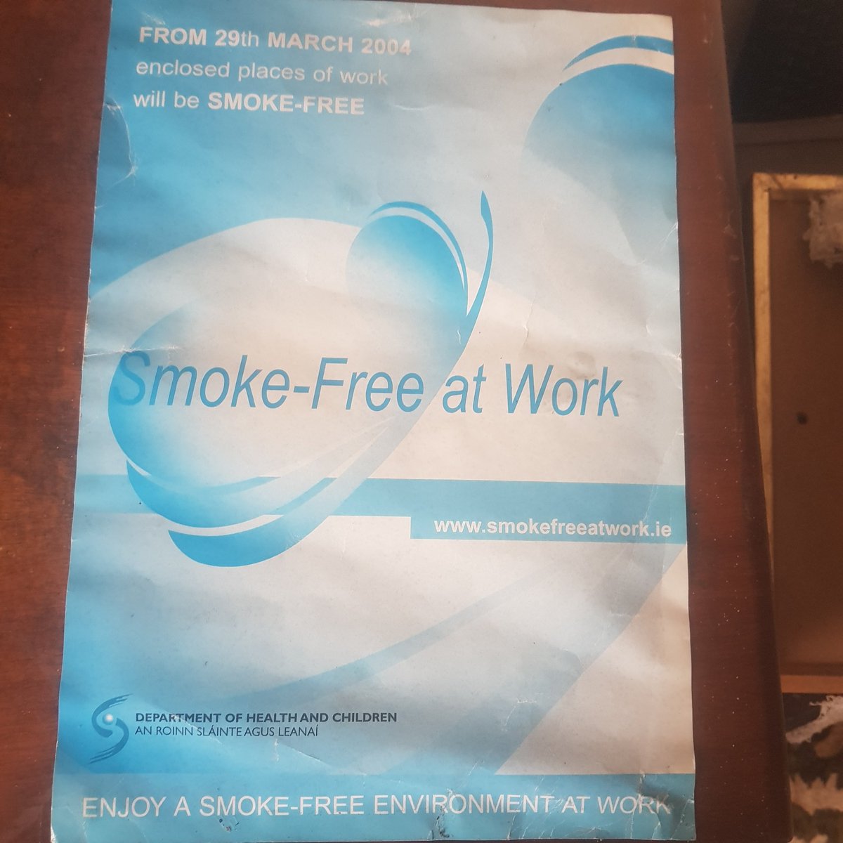 ercork's tweet photo. The Day the smoking ban started https://t.co/Nsmu28JOKi