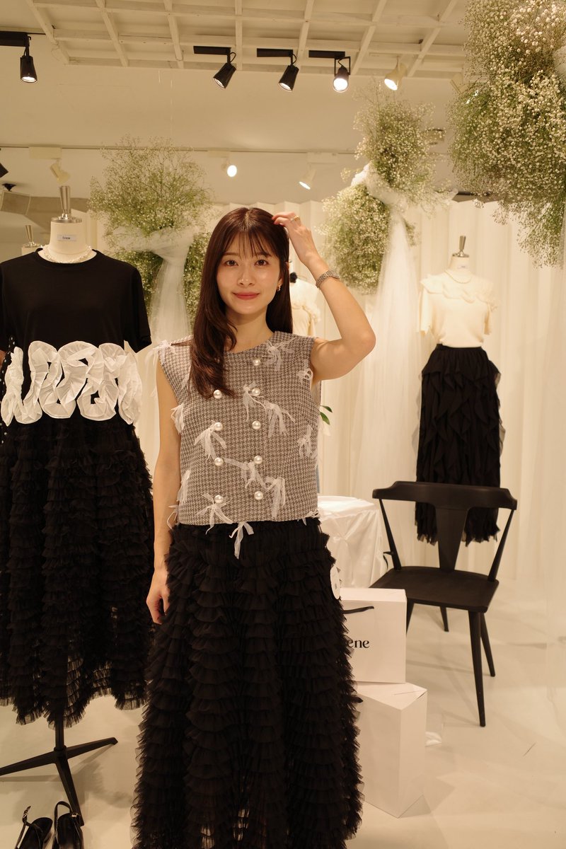 rina_y0622's tweet photo. みんなはどれが好き?🖤
たくさんオーダーしちゃった///
Freneの展示会行ってきたよん!
可愛いのいっぱいで夢の空間だった!
#frene https://t.co/3WrpC5oyLl