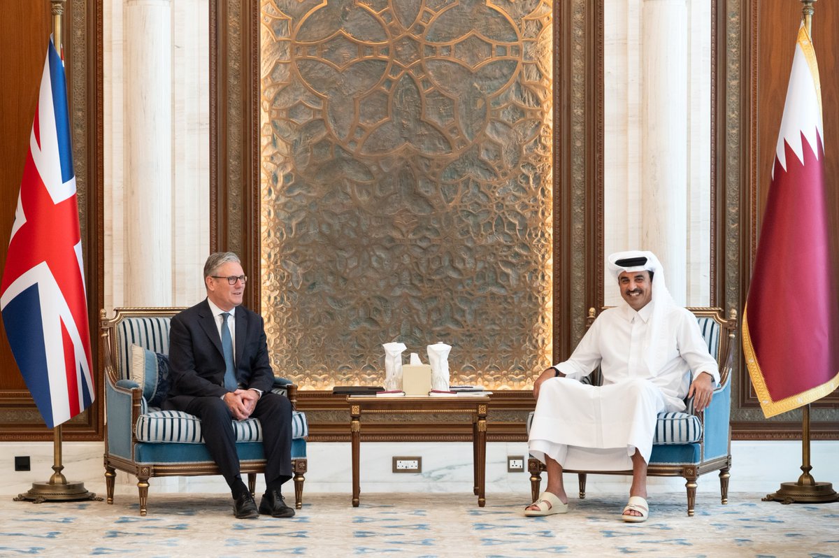 kuna_en's tweet image. #Qatar Amir Sheikh Tamim bin Hamad meets with #UK Prime Minister Keir Starmer, stressing joint work with international parties to uphold the US-Iran ceasefire &amp;amp; build toward a lasting peace deal.

kuna.net.kw/ArticleDetails…

#KUNA