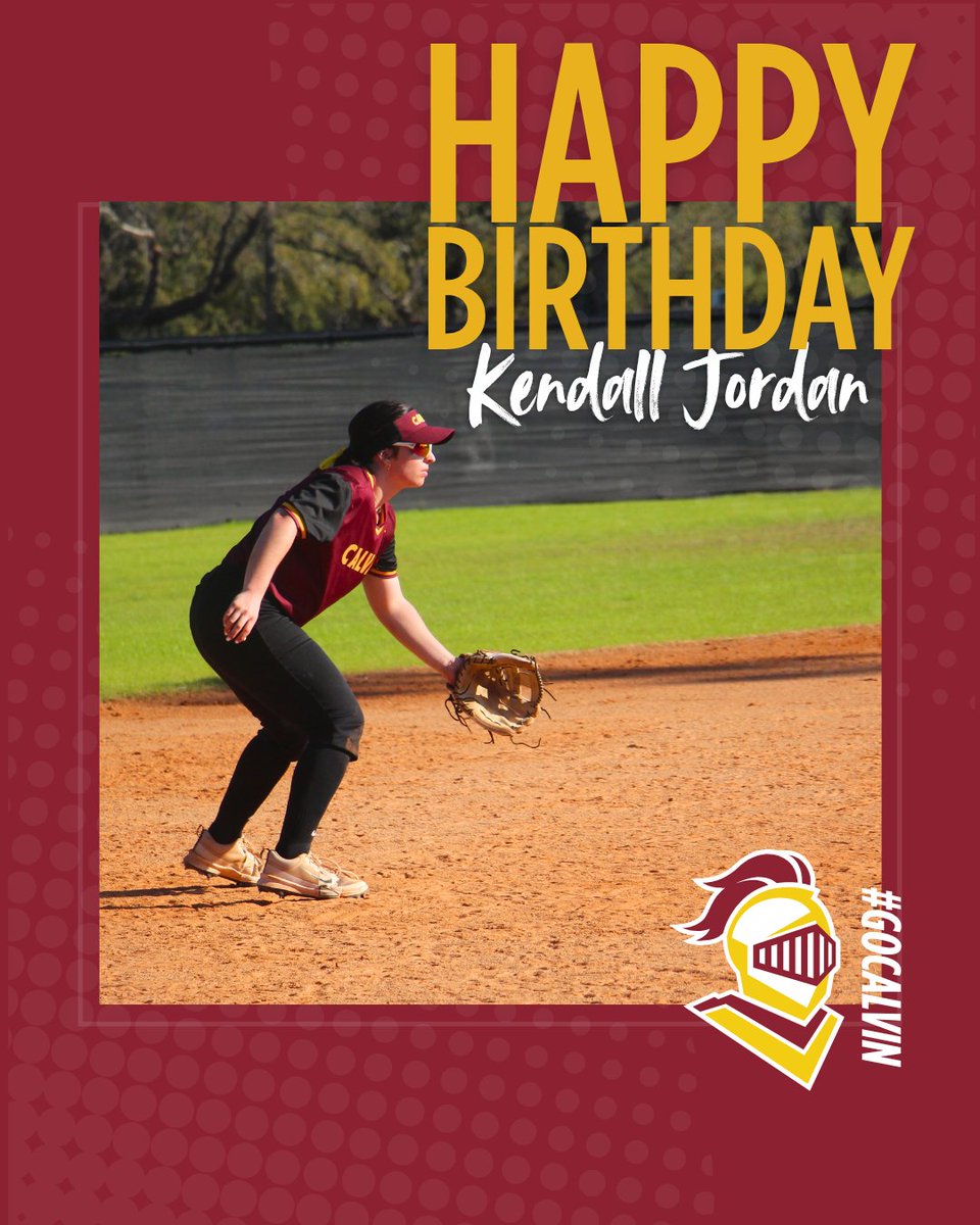 CalvinSoftball's tweet image. Wishing a Happy Birthday to freshman Kendall Jordan! Have a great day, Kendall! #csb #Team51 🥎🎉🎈