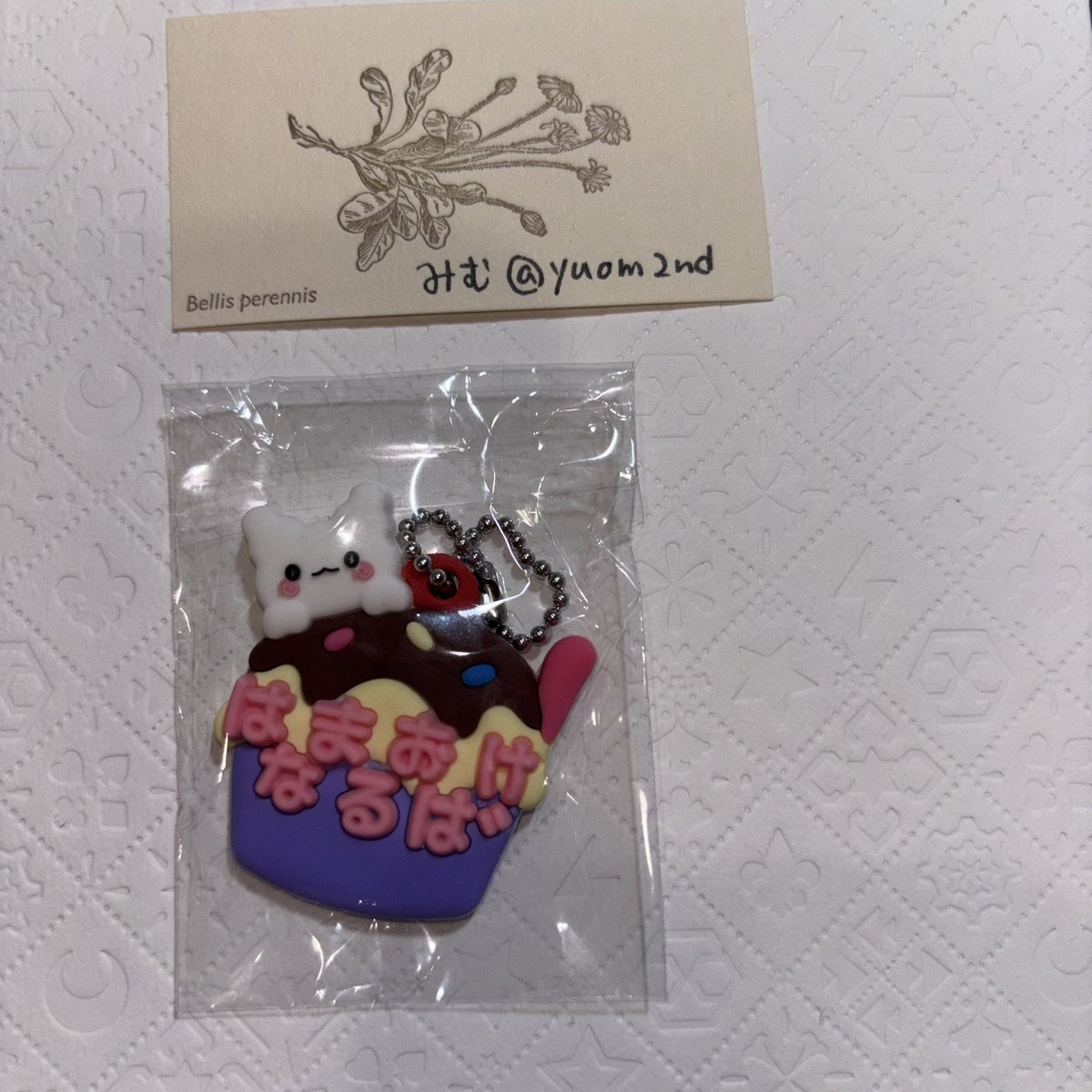 yuom2nd's tweet photo. 【交換】サンリオ メルヘン工房 おなまえ ホルダー ミニチュアラバーマスコット 

譲○ はなまるおばけ
求○ ウサハナ or キティ

郵送のみ
よろしくお願いいたします。 https://t.co/XQwaGlenfA
