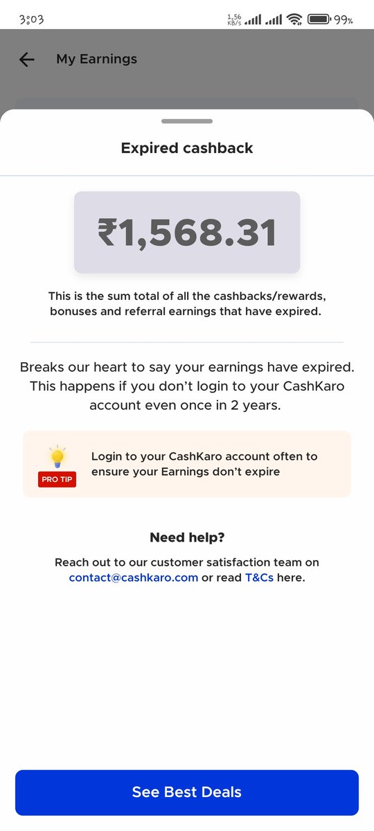 TheGothamFan1's tweet photo. @Cashkaro_Cares this is very sad 
 My cashback wrongfully expired even though i logged in last year and now to get it back i am told i need to do 4 txn and then it will be added as bonuses 

Email - abhishekjha250117@gmail.com https://t.co/oR1a1F8EJ3