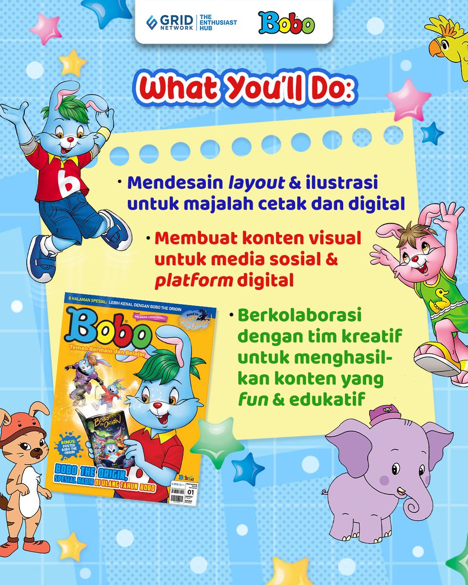 magnecareer's tweet image. #LokerPam - Majalah Bobo - Graphic Designer