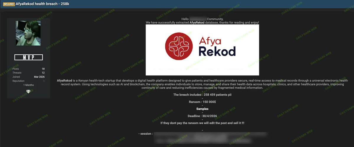 Dark Web Intelligence tweet media