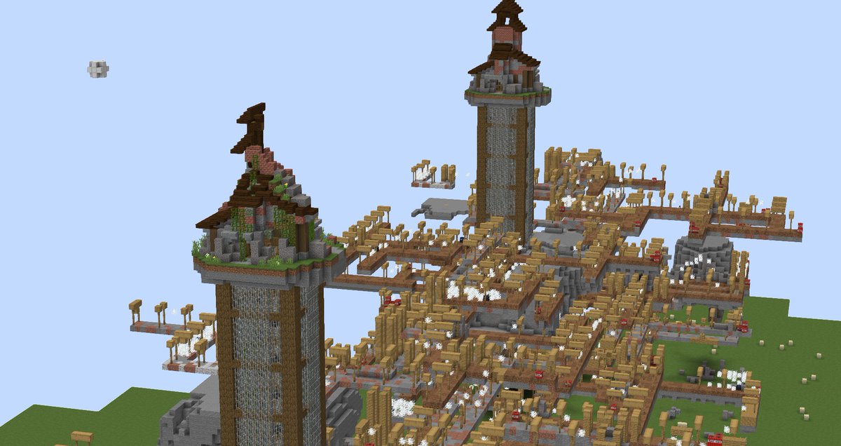 McMeddon's tweet image. 🤓☝️ Akschually..

yeee no..
Fair point on the structures
&amp;gt; some of them are hardcoded to mc and Worldpainter hasnt been able to implement them for worlds after 1. .. 16? or so. So most are "manually" added/painted in.

But!
Beyond the core map, the vanilla chunks are generated