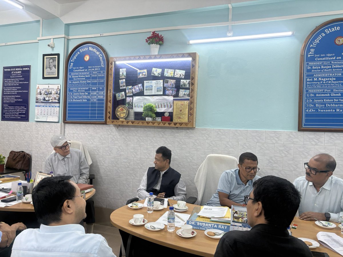 DrSusantaRay3's tweet photo. 2nd Quarterly meeting of TSMC going on at Health Council Bhawan,Agartala. https://t.co/QFKyUsO0y5