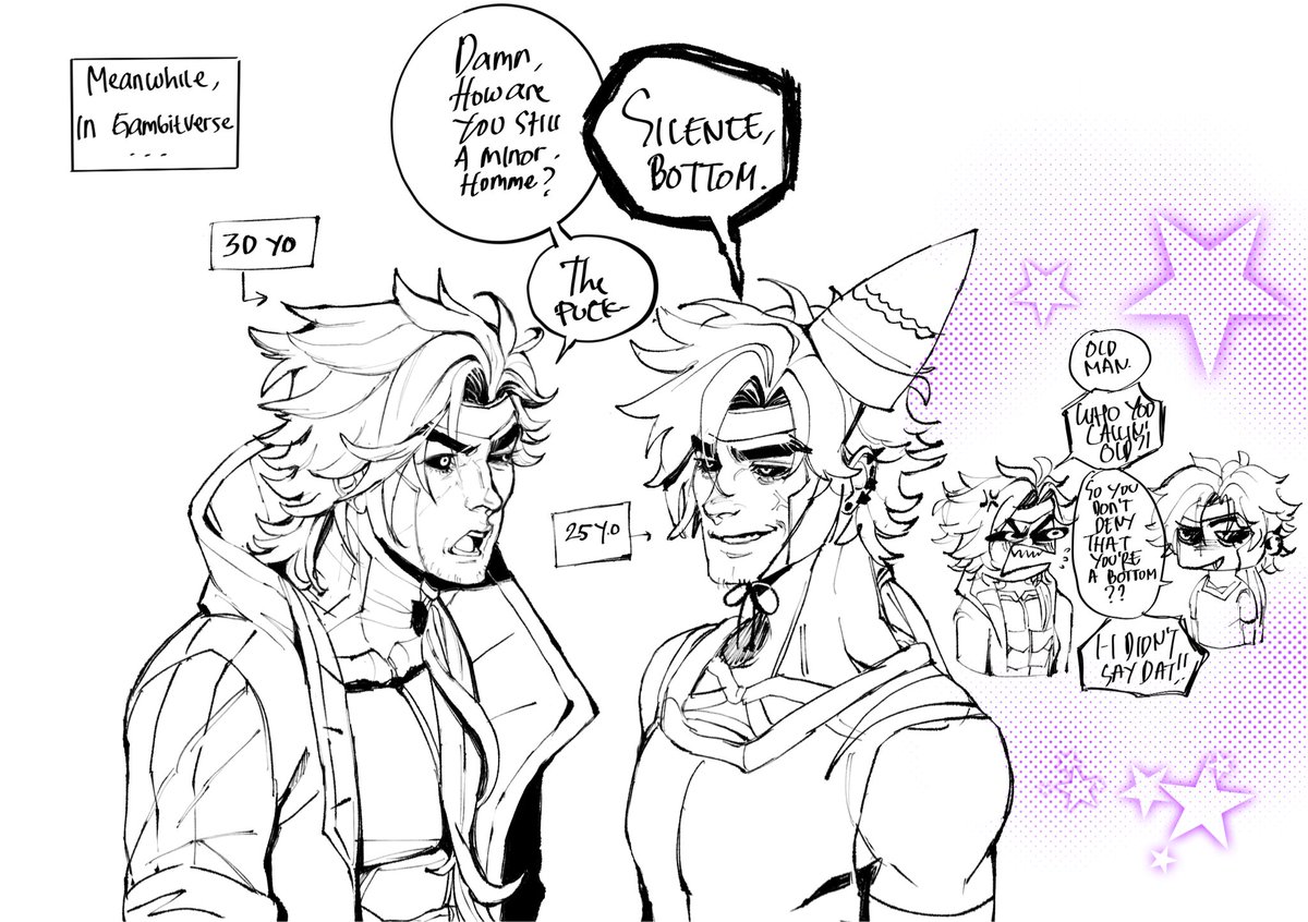 tishymzn's tweet image. Me and @overh0l Gambit variants planning the world’s demise #Gambit