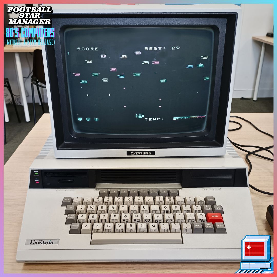 KevinToms's tweet photo. While dear to many software developers, the 1984 Tatung Einstein sold little, and so there never was a Football Manager version made for it.

#KevinToms #FootballManager #TatungEinstein #RetroComputers #HomeComputers #Microcomputers #80sComputers  #UKComputers #UKRetro https://t.co/ikFYaE0WqE