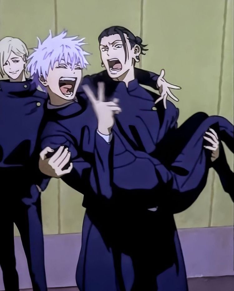 Gekkmiii's tweet image. They definitely practiced and than Geto picked him up bridal style during their wedding like this