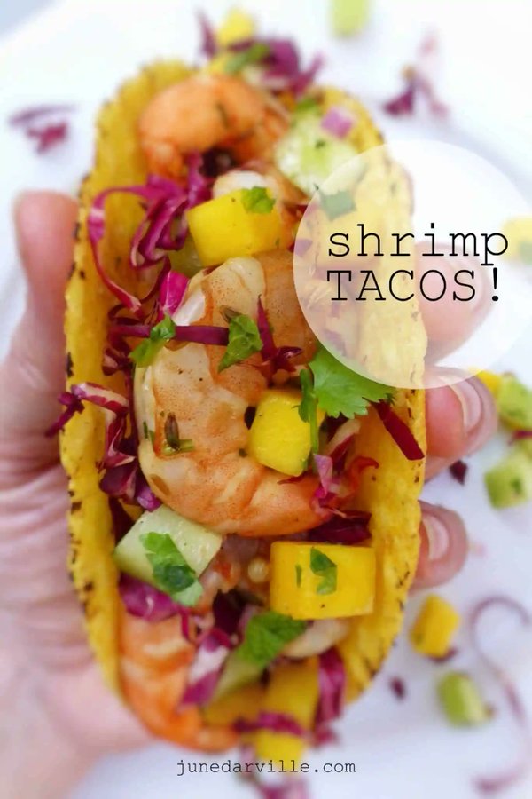 junedarville's tweet image. ❤️ 𝐂𝐫𝐮𝐧𝐜𝐡𝐲 𝐒𝐡𝐫𝐢𝐦𝐩 𝐓𝐚𝐜𝐨𝐬
❤️ Juicy grilled shrimp and a fresh cucumber, chopped cilantro and a sweet mango #salsa. Just the way I like them... Dig in! #tacos
❤️ 𝐑𝐞𝐜𝐢𝐩𝐞 &amp;gt;&amp;gt; junedarville.com/shrimp-tacos-r…