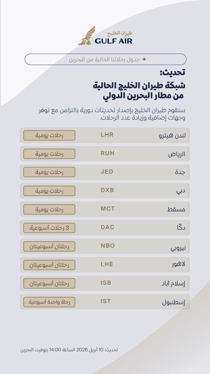 Gulf Air tweet media
