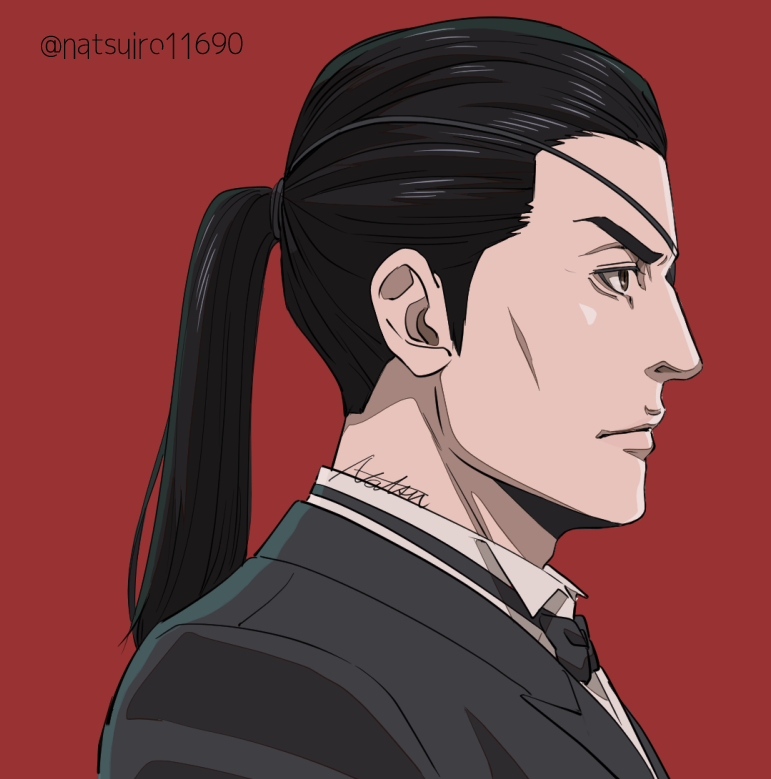 線画のNatsu@龍が如くyakuzafan🐉 tweet media