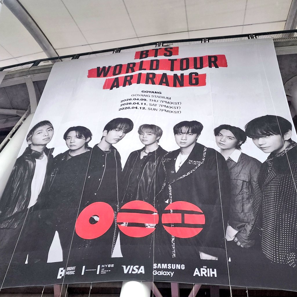 rikajinkook's tweet photo. BTS WORLD TOUR 'ARIRANG' IN GOYANG D1 https://t.co/TRHjAvzDdk
