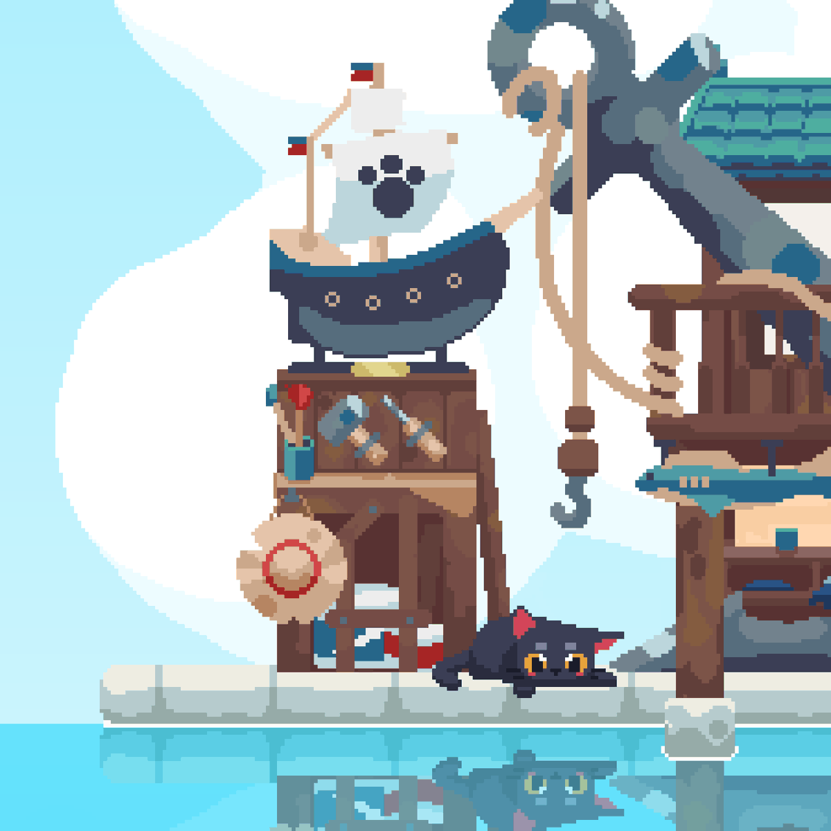 Pixel Duck 🐥 Wishlist Cat Isle 💛 tweet media