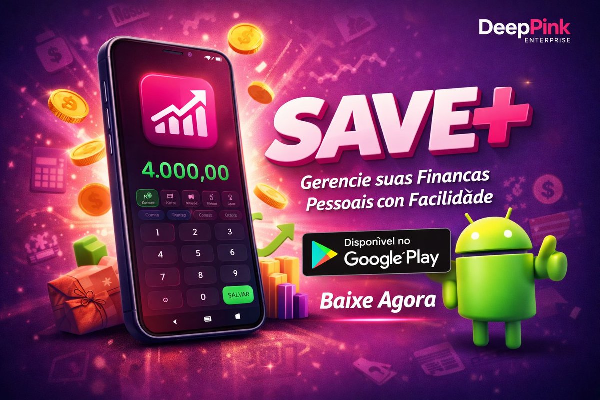 DeepPink_br's tweet photo. Você sabe pra onde seu dinheiro está indo?
Se não sabe, é por isso que ele some.
O Save+ te mostra tudo de forma simples e rápida.
Baixe grátis e assuma o controle.
#SavePlus #ControleFinanceiro #Financas #Dinheiro #Android #GooglePlay #DeepPink https://t.co/wJe0v4VI5G
