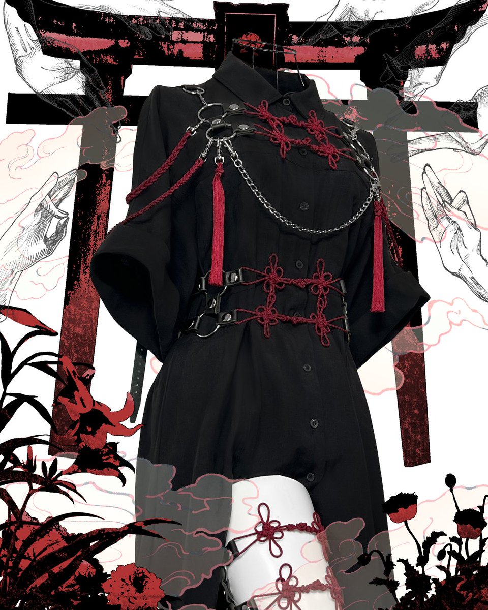 ✦••┈┈┈••✦••┈┈┈••✦ 日和見シリーズ ボディハーネス『日輪