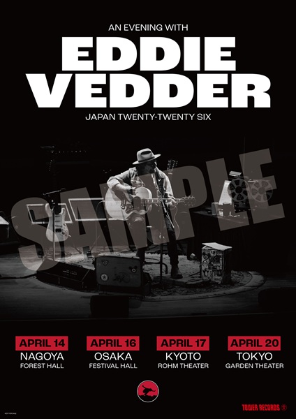 Eddie Vedder】 エディ・ヴェダーの来日を記念して タワーレコード限定