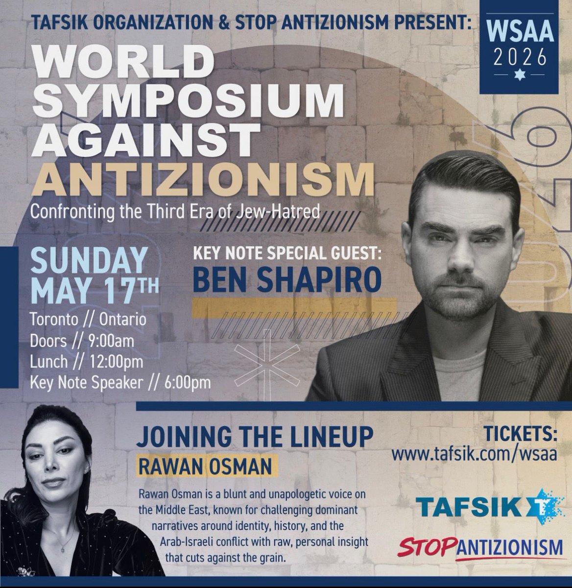 RawaneOsmane's tweet image. Dear friends in Toronto, 
Get your tickets asap. 

Send it to someone who’d want to attend 👇
#canada #Zionism