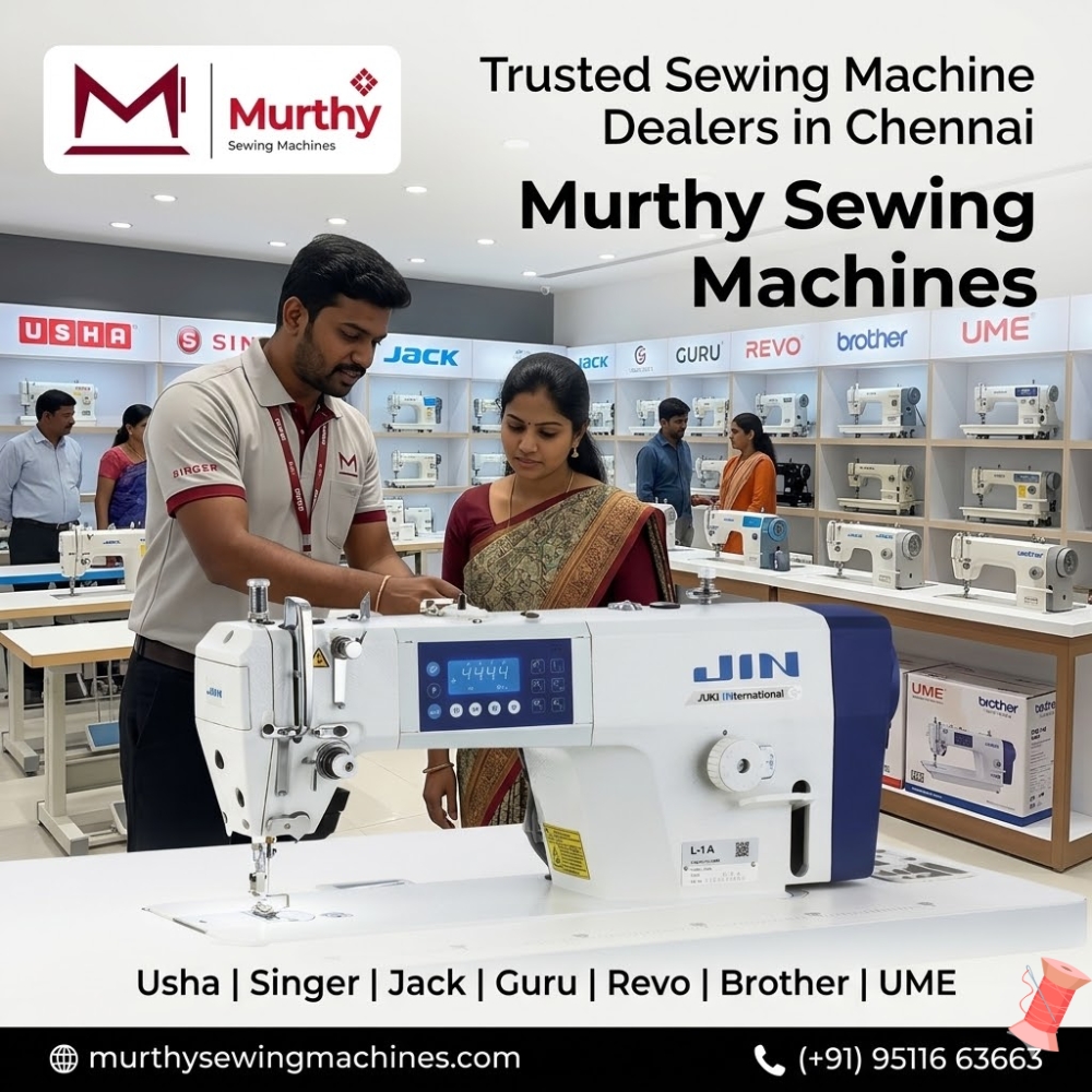 murthysewing's tweet image. Looking for a professional sewing machine for your tailoring shop or boutique?
Swipe through to explore why the Juki Jin L1-AMA is trusted by professionals.
#JukiSewingMachine
#JukiJinL1AMA
#DirectDriveSewingMachine
#IndustrialSewingMachine
#SewingMachineDealersChennai