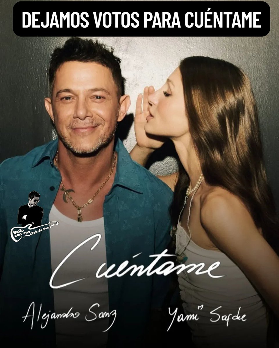 Votamos por #Cuéntame de <a href="/AlejandroSanz/">Alejandro Sanz</a> &amp; #YamiSafdie 💕 #Del40al1CocaCola <a href="/TonyAguilarOfi/">Tony Aguilar</a> <a href="/Del40al1_es/">Del 40 al 1</a>