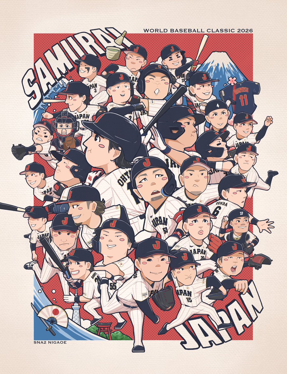 SNA2_似顔絵 tweet media