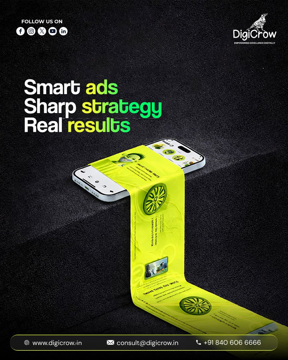 DigiCrow's tweet photo. Still boosting posts &amp; hoping for results? Stop guessing. Start scaling.

Smart ads. Sharp strategy. Real results. 
No wasted budget—just leads &amp; conversions.

🌐 https://t.co/fyRNIF6zEq

#DigiCrow #DigitalMarketing #SocialMediaAds https://t.co/JvHerdcN6S