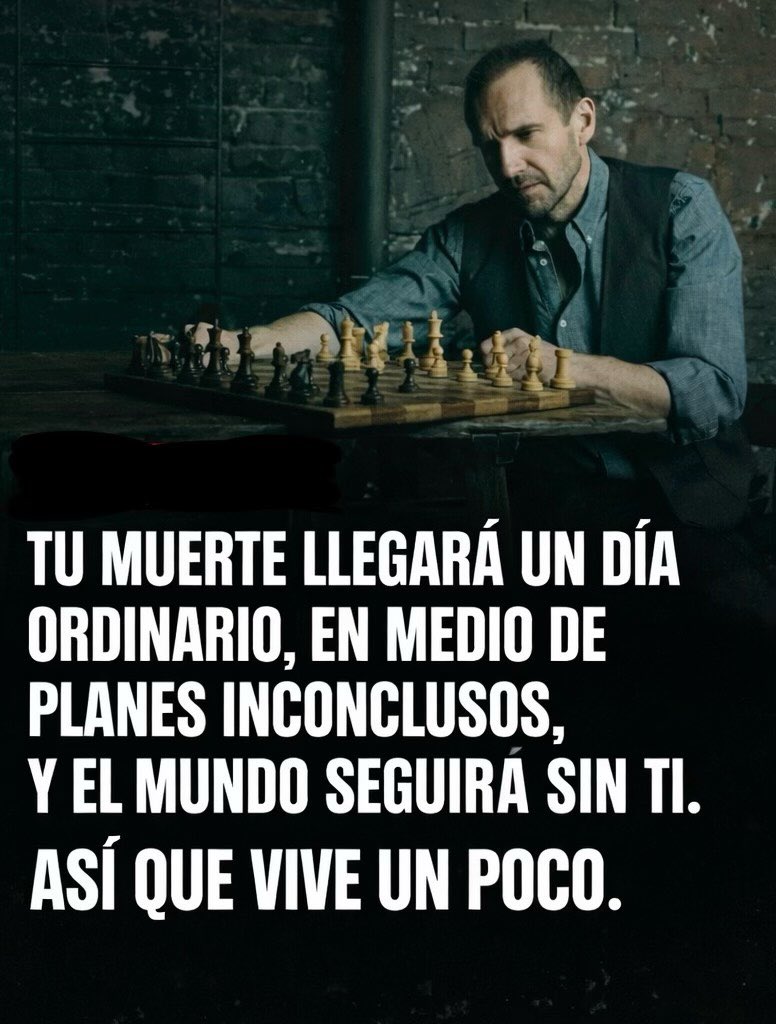 Mundologika's tweet photo. Tu mu3rte llegará un día ordinario, en medio de planes inconclusos, y el mundo seguirá sin ti.

Así que vive un poco.

Hilo👇🏼 https://t.co/z72e4G1MUr