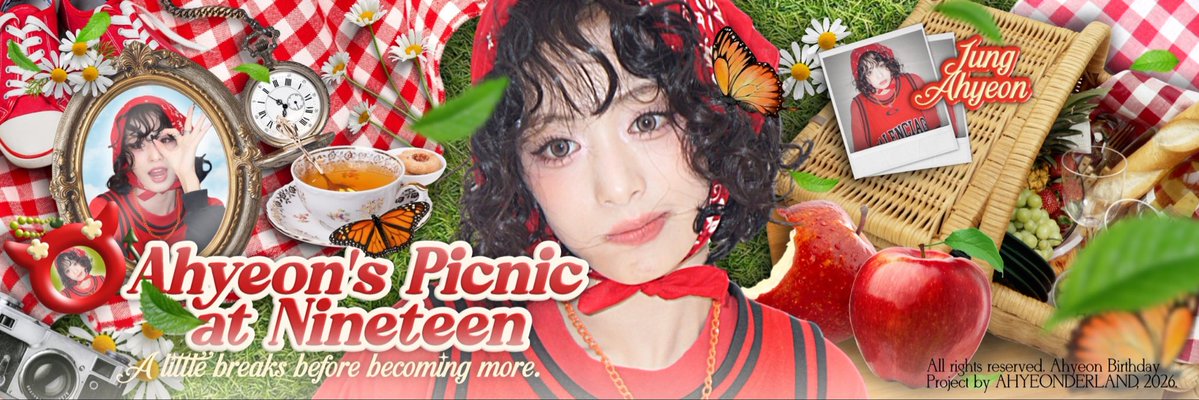 ᅠ
☘️ .. Spread your blanket and share a smile, the garden is alive with joy. 𝗔𝗵𝘆𝗲𝗼𝗻’𝘀 𝟭𝟵𝘁𝗵 step sparkles like petals in the breeze. Claim your sunshine 𝗳𝗿𝗮𝗺𝗲 and let it whisper that you were here, celebrating with her! ★

🥨: s.id/AhyeonPicnic
ᅠ