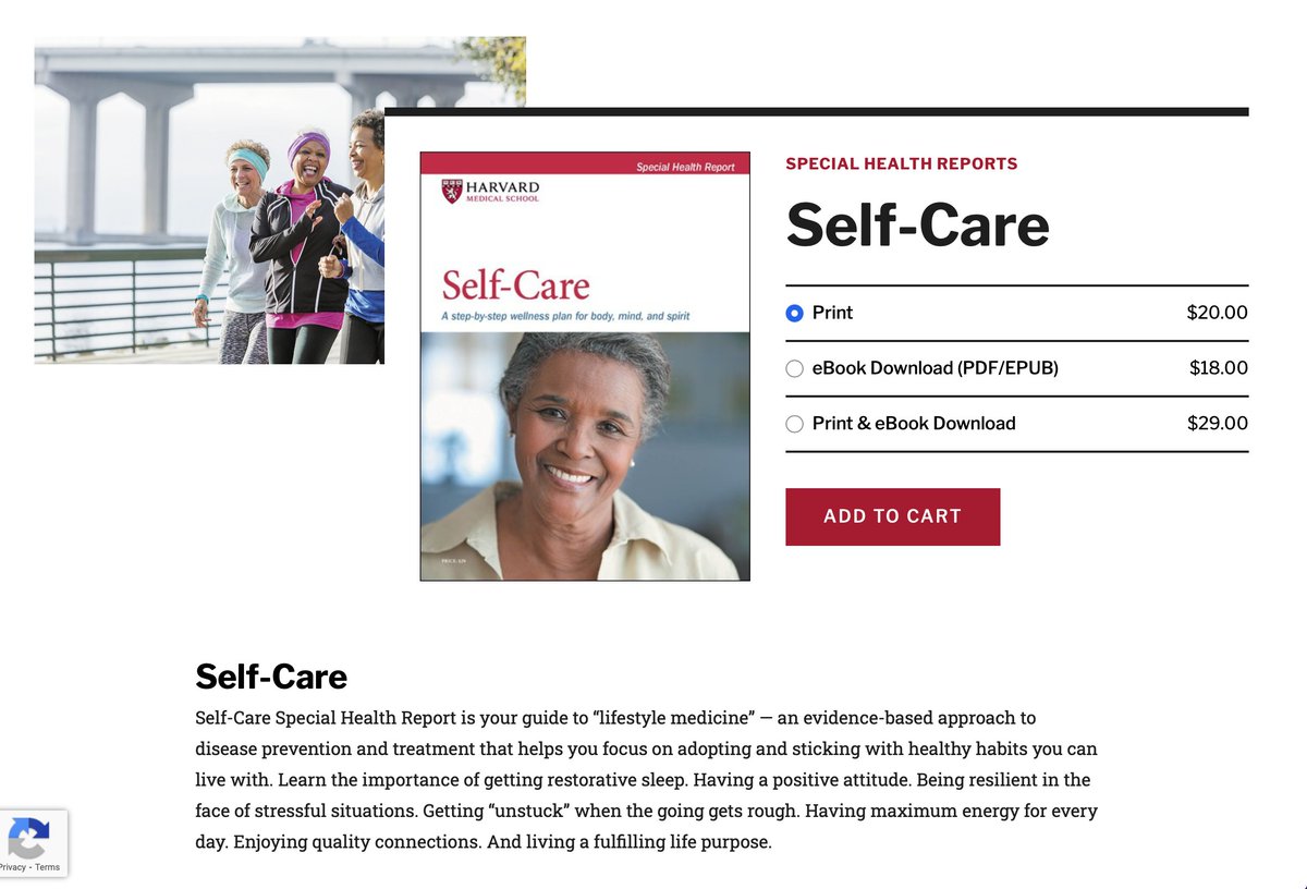 BethFratesMD's tweet image. Șelf-care is defined differently by individuals. 
What does it mean to you?

As medical editor for this Harvard Special Health Report, we crafted it to help you forge forward in your wellness journey. It'll help you to THRIVE!

#lifestylemedicine #Health #Healthy #fridaymorning