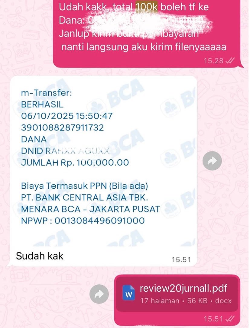 JOKI TUGAS | JOKI CARI JURNAL | CEK TURNITIN tweet media