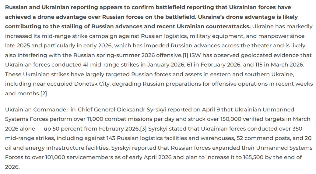 Institute for the Study of War tweet media