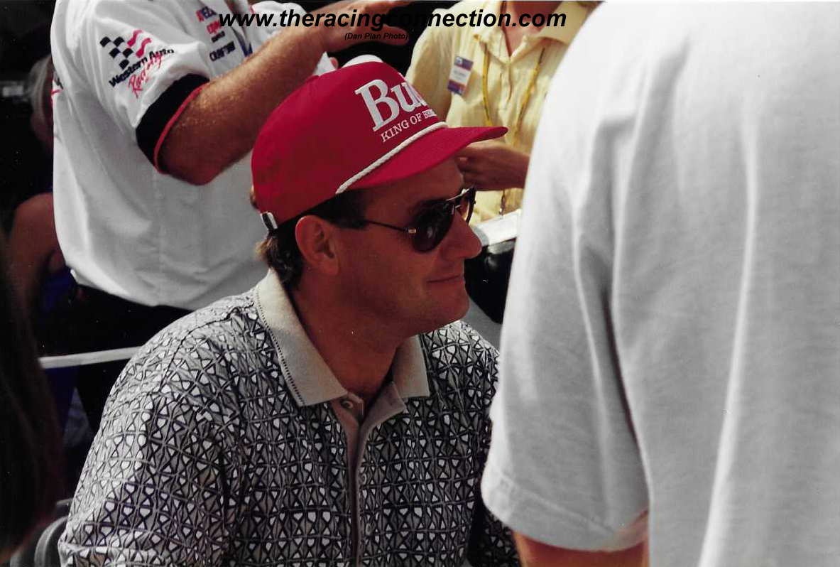 MidwestRace's tweet photo. #StateFairFriday Ken Schrader signing autographs at the Minnesota State Fair in 1996. https://t.co/KzQ3vjQ8eG