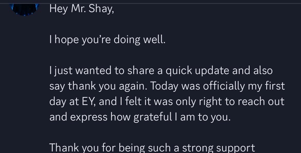 moj_alabi's tweet photo. Update:

Proud to see one of our Alpha25 cohort talents @shef_labs go from a 9 months internship pipeline with us to landing a role at EY!

Safe to say he delivered🤰🏽

Grateful to God for the continued growth of this talent pipeline

All in my cohort must grow + eat good, ball 🚀 https://t.co/4eIWcvU92D