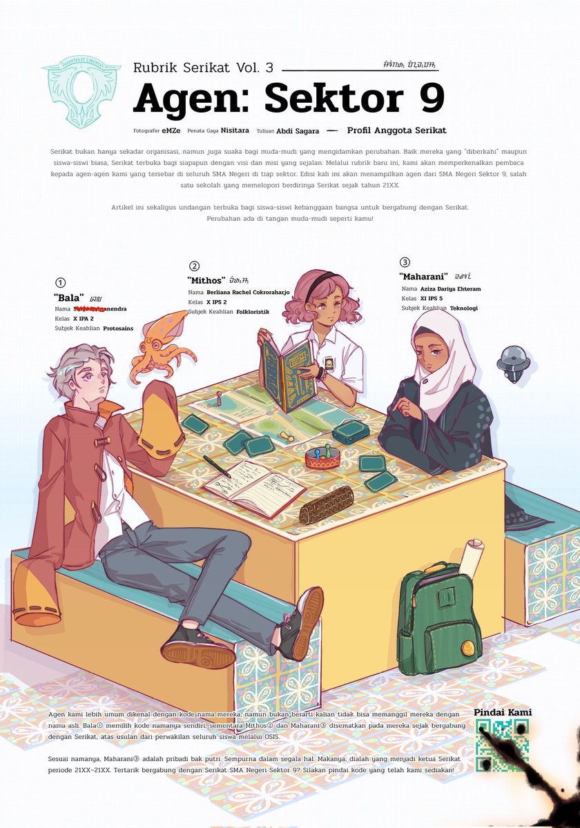 💬Untungnya, aku dapet potongan Rubrik Serikat dari ▇▇. Tolong masukkan ke kliping arsip kita, ya.

Hmm? Kamu penasaran sama konten #MajalahKisahSekolah lainnya? Kamu bisa cek di link ini ⬇
bit.ly/MajalahKisahSe…

Awas, jangan sampai ketahuan ▇▇▇▇ ya.