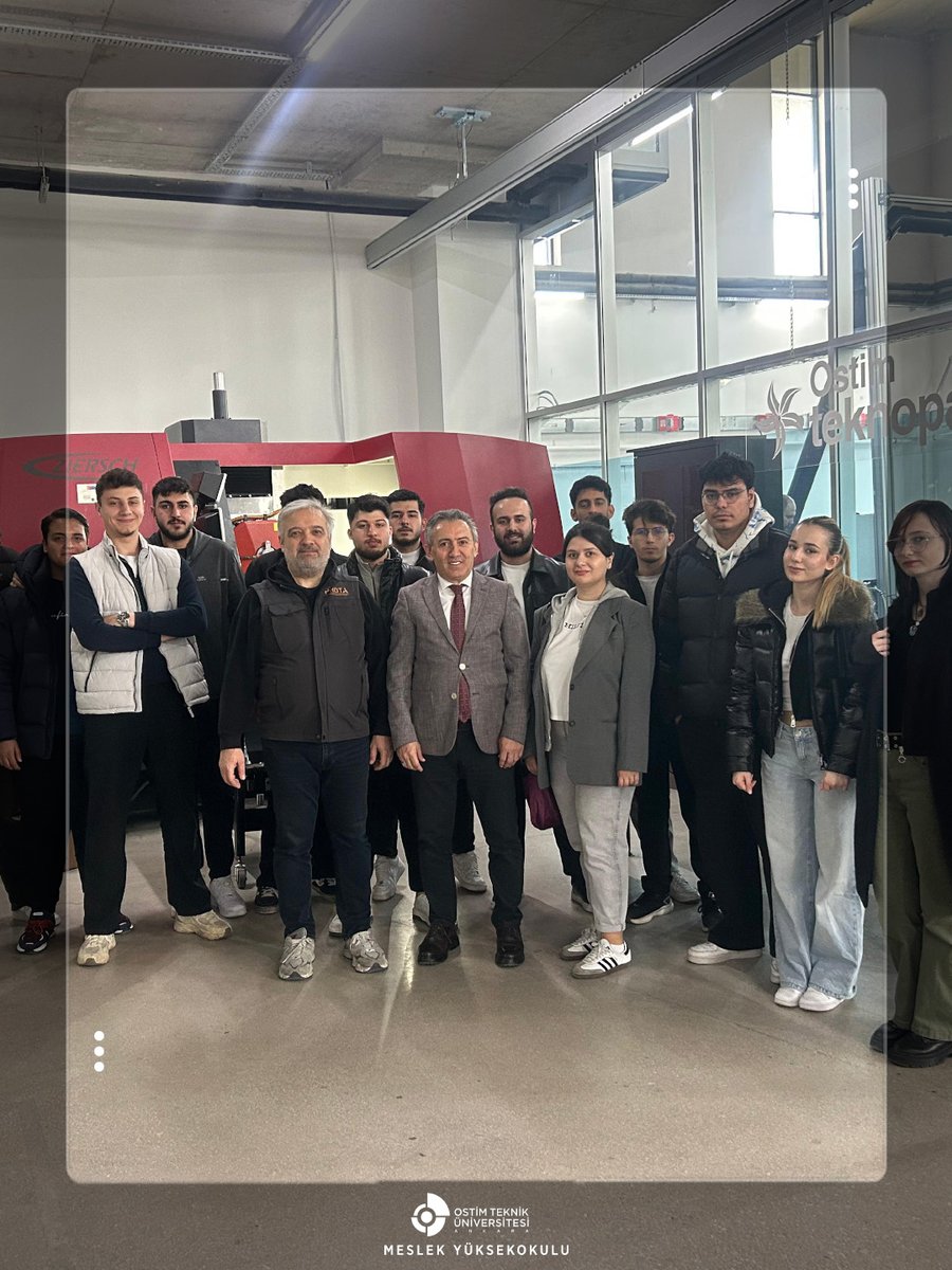 ostimtech_myo's tweet photo. Marka Dersler ile Sektör Deneyimi Yerinde Öğreniliyor.
OSTİM Teknik Üniversitesi Meslek Yüksekokulu Müdürü Dr. Turan Şişman tarafından yürütülen İşyeri Eğitimi – Endüstriyel Robotlar Marka Dersi kapsamında öğrenciler, Prota Üretim Atölyesi’ne teknik bir ziyaret gerçekleştirdi. https://t.co/Z1dFKPHirb