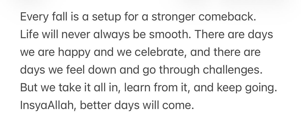 Thanks for all the msg, we will stay strong and keep going.