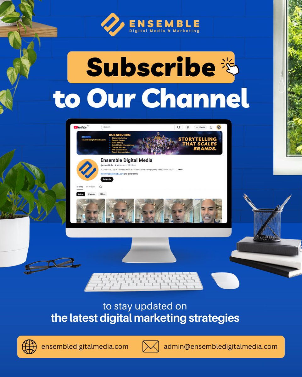 ensembledm's tweet image. Take your marketing further! 🎥✨

Tune in to our YouTube for practical insights, creative strategies, and real stories to help your brand grow. Watch &amp;amp; subscribe:
youtube.com/@ensembledm

#MPOWRCollective #YouTubeMarketing #DigitalMarketingTips #ContentStrategy